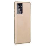 GPACK Samsung Galaxy S21 Ultra 5G ile uyumlu Kılıf Mat Soft Premier Silikon, Gold