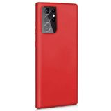 GPACK Samsung Galaxy S21 Ultra 5G ile uyumlu Kılıf Mat Soft Premier Silikon, Kırmızı