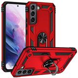 Gpack Samsung Galaxy S22 Plus Vega Sert Silikon Tank Standlı Yüzüklü Mıknatıslı Kırmızı Kılıf