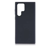 GPACK Samsung Galaxy S22 Ultra ile uyumlu Kılıf Mat Korumalı Premier Silikon, Siyah