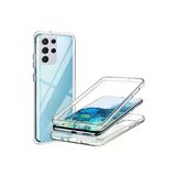 Gpack Samsung Galaxy S22 Ultra Kılıf Ön Arka Şeffaf Silikon Koruma