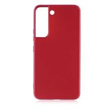 Gpack Samsung Galaxy S22 Ultra Korumalı Premier Mat Silikon Full Ekran Koruyucu Kırmızı Kılıf