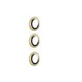 Gpack Samsung Galaxy S23 FE ile Uyumlu Kamera Koruyucu Cam, Metal, A Kalite, İnce Slim, Gold