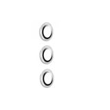 Gpack Samsung Galaxy S23 FE ile Uyumlu Kamera Koruyucu Cam, Metal, A Kalite, İnce Slim, Gümüş