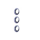 Gpack Samsung Galaxy S23 FE ile Uyumlu Kamera Koruyucu Cam, Metal, A Kalite, İnce Slim, Mavi