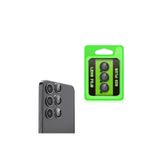 Gpack Samsung Galaxy S23 FE Uyumlu Kamera Lens Koruyucu Metal Tekli CL07 Siyah