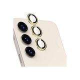 Gpack Samsung Galaxy S23 Plus ile Uyumlu Kamera Metal Cam Lens Koruyucu, Gold