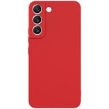 GPACK Samsung Galaxy S23 Plus ile uyumlu Kılıf Kamera Korumalı Alp Mat Silikon, Kırmızı
