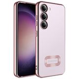 GPACK Samsung Galaxy S23 Plus ile uyumlu Kılıf Logo Gösteren Kamera Korumalı Silikon Renkli, Bronz