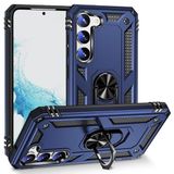 GPACK Samsung Galaxy S23 Plus ile uyumlu Kılıf Vega Sert Silikon Tank Standlı Yüzüklü Mıknatıslı, Lacivert