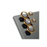Gpack Samsung Galaxy S23 Ultra ile Uyumlu Kamera Koruyucu, Safir Cam, Anti-Reflective, Turuncu