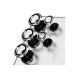 Gpack Samsung Galaxy S23 Ultra ile Uyumlu Kamera Metal Cam Lens Koruyucu, Gümüş