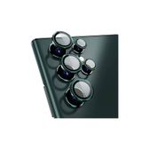 Gpack Samsung Galaxy S23 Ultra ile Uyumlu Kamera Metal Cam Lens Koruyucu, Koyu Yeşil