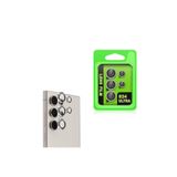 Gpack Samsung Galaxy S24 Ultra ile Uyumlu Kamera Lens Koruyucu Metal, Titanyum Gri