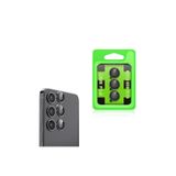 Gpack Samsung Galaxy S25 Plus ile Uyumlu Kamera Lens Koruyucu Metal Tekli CL07 Siyah