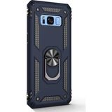 Gpack Samsung Galaxy S8 Çift Katmanlı Tank Yüzüklü Mıknatıslı Vega Kapak Lacivert Cep Telefonu Kılıf