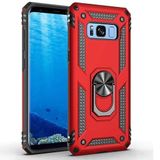 GPACK Samsung Galaxy S8 ile uyumlu Kılıf Vega Tank Standlı Yüzüklü Mıknatıslı, Kırmızı