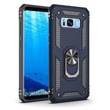 GPACK Samsung Galaxy S8 ile uyumlu Kılıf Vega Tank Standlı Yüzüklü Mıknatıslı, Lacivert