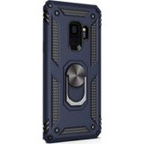 Gpack Samsung Galaxy S9 Çift Katmanlı Tank Yüzüklü Mıknatıslı Vega Kapak Lacivert Cep Telefonu Kılıf