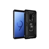 GPACK Samsung Galaxy S9 PLUS ile uyumlu Kılıf Vega Tank Standlı Yüzüklü Mıknatıslı, Siyah