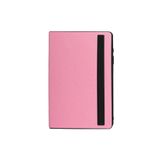 Gpack Samsung Galaxy Tab A9+ Plus SM-X210 ile Uyumlu Kapaklı Standlı 360 Dönebilen Tablet Kılıfı, Pembe