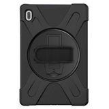 Gpack Samsung Galaxy Tab S7 Fe T737 Kılıf Defender Tablet Tank Koruma Standlı Df3 Siyah