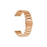 Gpack Samsung Galaxy Watch 3 41MM Kordon Kayış Metal Sıralı Çelik 20/KRD04 Rose Gold