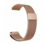 Gpack Samsung Galaxy Watch 3 45 mm Çıtçıtlı Hasır Metal Örgülü KRD 45 Bronz Kordon
