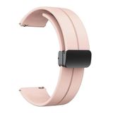 GPACK Samsung Galaxy Watch 3 45mm ile uyumlu Kordon Kayış d-buckle Mıknatıslı Silikon 22/jku, Bronz