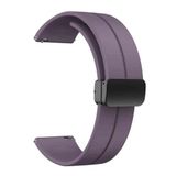 GPACK Samsung Galaxy Watch 6 44mm ile uyumlu Kordon Kayış d-buckle Mıknatıslı Silikon 20/jku, Mor