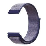 GPACK Samsung Galaxy Watch 6 Classic 43mm ile uyumlu Kordon Kayış Kumaş Cırt Cırtlı 20/CRT, Lacivert
