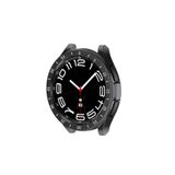 Gpack Samsung Galaxy Watch 6 Classic 43mm ile Uyumlu Sert Kasa ve Ekran Koruyucu, Rakamlı Gard 29, Siyah