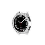 Gpack Samsung Galaxy Watch 6 Classic 47mm ile Uyumlu Sert Kasa ve Ekran Koruyucu, Rakamlı Gard 29, Beyaz