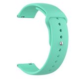 Gpack Samsung Galaxy Watch Active 2 44 mm Mat Düz Renkli Silikon Turkuaz Kordon