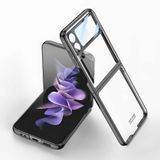 Gpack Samsung Galaxy Z Flip 4 Renkli Sert Koruma Siyah Kılıf