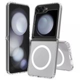 Gpack Samsung Galaxy Z Flip 4 Uyumlu Kılıf M-Safe Şarj Özellikli Sert Pc Embos Kapak