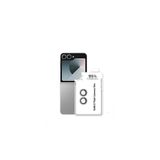 Gpack Samsung Galaxy Z Flip 6 ile Uyumlu Kamera Koruyucu, Parmak İzi Bırakmayan Safir Cam, Gümüş