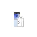 Gpack Samsung Galaxy Z Flip 6 ile Uyumlu Kamera Koruyucu, Safir Cam, Parmak İzi Bırakmayan, Mavi