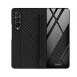 Gpack Samsung Galaxy Z Fold 3 Kalemlik Bölmeli Droga Pakette Kalem Çıkmaz Siyah Kılıf