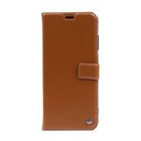 Gpack Tecno Camon 18 Kar Delüx Cüzdan Kartvizitli Standlı Kopçalı Kahverengi Kılıf