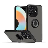 GPACK Tecno Spark 10 Pro ile uyumlu Kılıf Montreal Yüzüklü Mıknatıslı Kamera Korumalı Silikon, Siyah