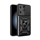 Gpack Tecno Spark 10 Pro Kılıf Sert Silikon Tank Aramid Sürgülü Vega Yüzüklü