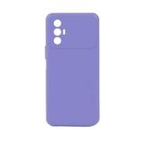 GPACK Tecno Spark 8 Pro ile uyumlu Kılıf Premier Mat Silikon Renkli Lüx Korumalı, Mor