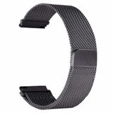 GPACK TicWatch E3 ile uyumlu Kordon Kayış Metal Hasır Örgülü 20/hs, Siyah