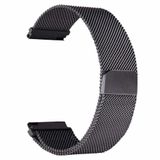 GPACK Trident W3 ile uyumlu Kordon Kayış Metal Hasır Örgülü 22/hs, Siyah