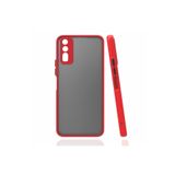 Gpack Vivo Y20 ile Uyumlu Kılıf, Hux Kamera Korumalı, Silikon, Kırmızı