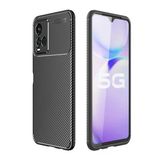 Gpack Vivo Y33s Kilif Negro Karbon Kamera Korumali Silikon