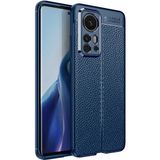 Gpack Xiaomi 12 Pro Niss Silikon Deri Görünümlü Kamera Korumalı Lacivert Kılıf