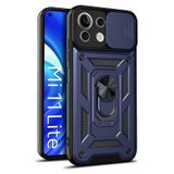 Gpack Xiaomi Mi 11 Lite Tank Aramid Sürgülü Vega Yüzüklü Nano Lacivert Kılıf