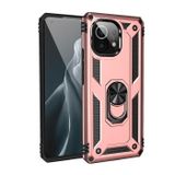 Gpack Xiaomi Mi 11 Lite Vega Tank Standlı Yüzüklü Mıknatıslı Nano Glass Bronz Kılıf